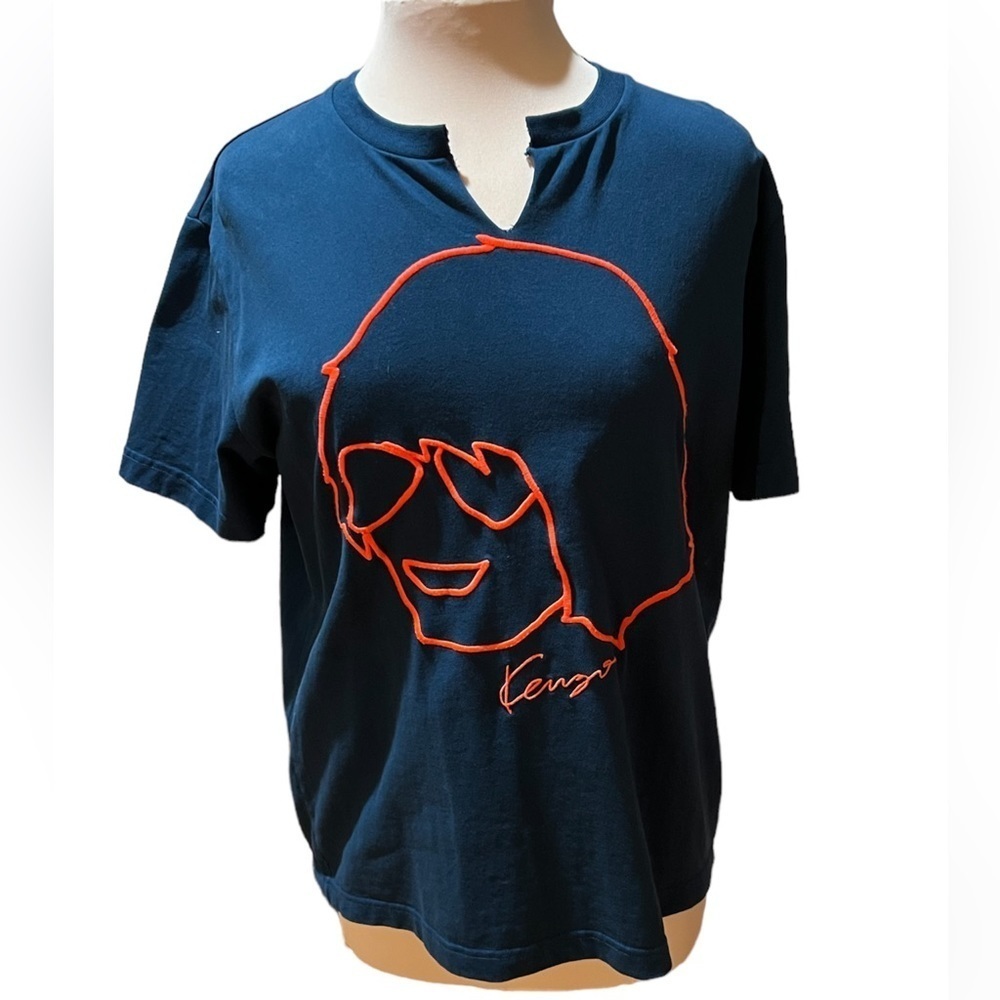 Kenzo Embroidered Crew Neck Tee - Large